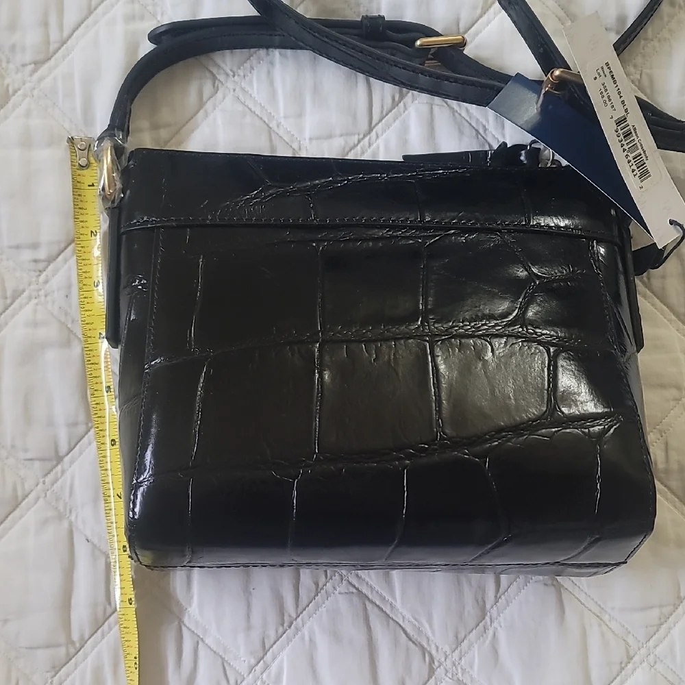 Dooney & Bourke Black Croc-Embossed Crossbody Bag - Picture 5 of 9